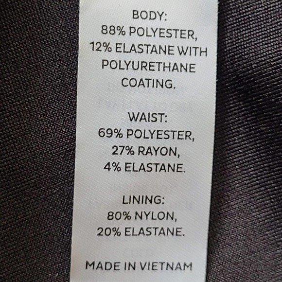 SPANX Assets All Over Faux Leather Leggings 20258R‎ Very Black D28 Women's Small - Picture 7 of 11